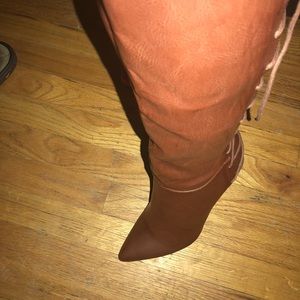 Like New Brown Women 10w Thigh High wedge Boots